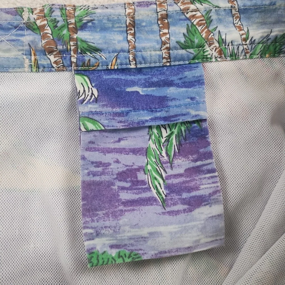VTG POLO Ralph Lauren Swim Trunks Men's XL Cotton Blend Hawaiian Surf Beach EUC